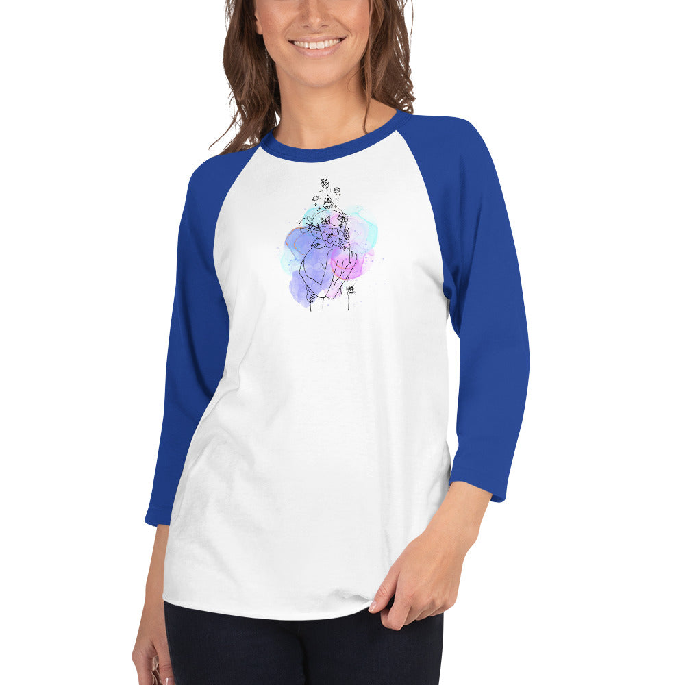 Bluehug playera mediamanga