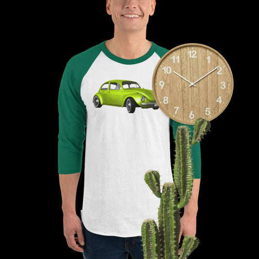 Camiseta con manga raglán tres cuartos